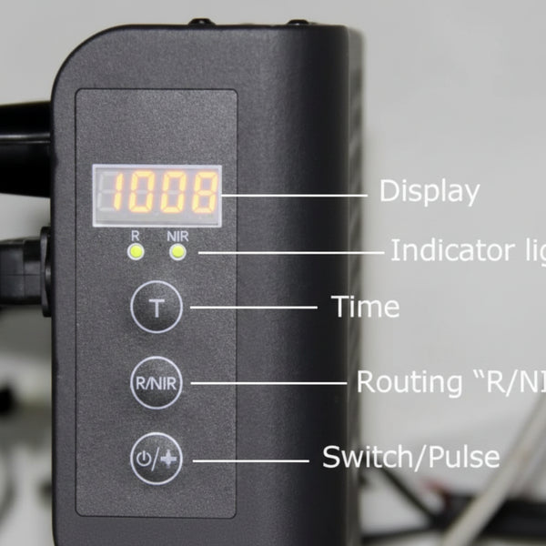 Red Light Therapy Panel Designed for Home Wellness, 660nm/850nm Dual Wavelength, 240 LED System, Digital Timer