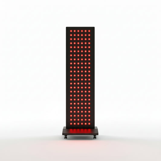 Red Light Therapy Panel Designed for Home Wellness, 660nm/850nm Dual Wavelength, 240 LED System, Digital Timer
